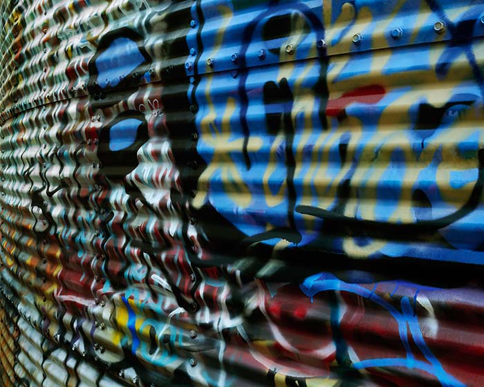 Tank, Blue, Asheville Graffiti